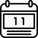 11 Data Calendario Programacao Ícone