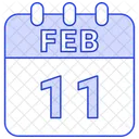 11 de febrero  Icono