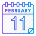 11 de febrero  Icono