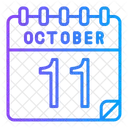 11 de octubre  Icono