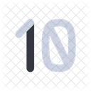 10 Numero Diez Icon