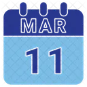 Marz Datum Kalender Symbol