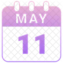 May Calendar Date Icon