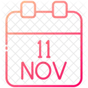11 November Calendar  Icon