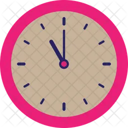 11 Oclock Analog Clock  Icon