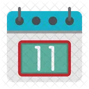 11 Fecha Calendario Icono
