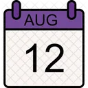 12 August August Day Icon