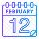 12 de febrero  Icono