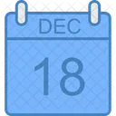 Decembre Jour Calendrier Icon