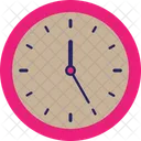 12 Heures 25 Minutes Horloge Analogique 12 Heures Date Limite Icon