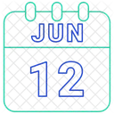 June Date Calendar Icon