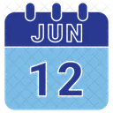 June Date Calendar Icon