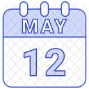 May Calendar Date Icon