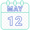 May Calendar Date Icon