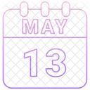 May Calendar Date Icon