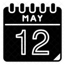 May May 12 Calendar Day Icon