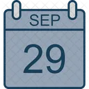 Septembre Calendrier Date Icon