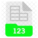123 File Format Icon