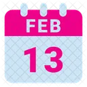 13 de febrero  Icono