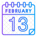 13 de febrero  Icono