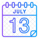 13 de julho  Ícone