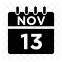 13 Noviembre Noviembre Fecha De Noviembre Icono