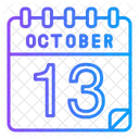 13 de octubre  Icono