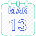 Marz Datum Kalender Symbol