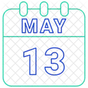 May Calendar Date Icon