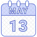 May Calendar Date Icon