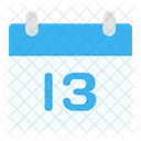 13 Th Date Date Calendar Icon