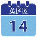 14 April April 14 14 Date Icon