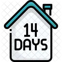 14 Days Home Quarantine  Icon