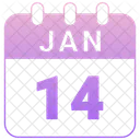 Janvier Date Calendrier Icon