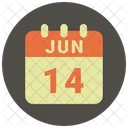 June Date Calendar Icon