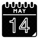 Mai 14 Mai Kalendertag Symbol