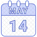 May Calendar Date Icon