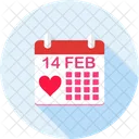 14 February 14 February Calendar Calendar Icon