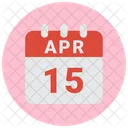 15 April April 15 15 Date Icon