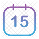 15 fecha  Icono