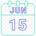 June Date Calendar Icon