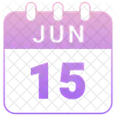 June Date Calendar Icon