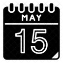 Mai 15 Mai Kalendertag Symbol