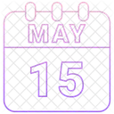 May Calendar Date Icon