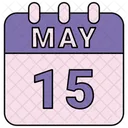 May Calendar Date Icon