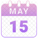 May Calendar Date Icon