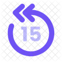 15 S Backwards  Icon