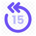 15 S rückwärts  Symbol