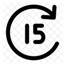 15 Sec Forward  Icon
