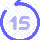 15 Second Backward  Icon